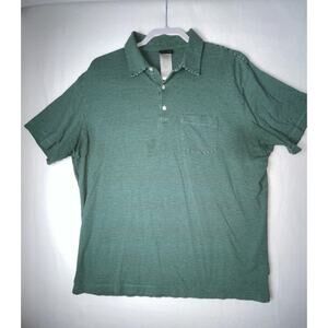Patagonia Men's Squeaky Clean Polo 52776 Green and Navy Stripe Size XL‎